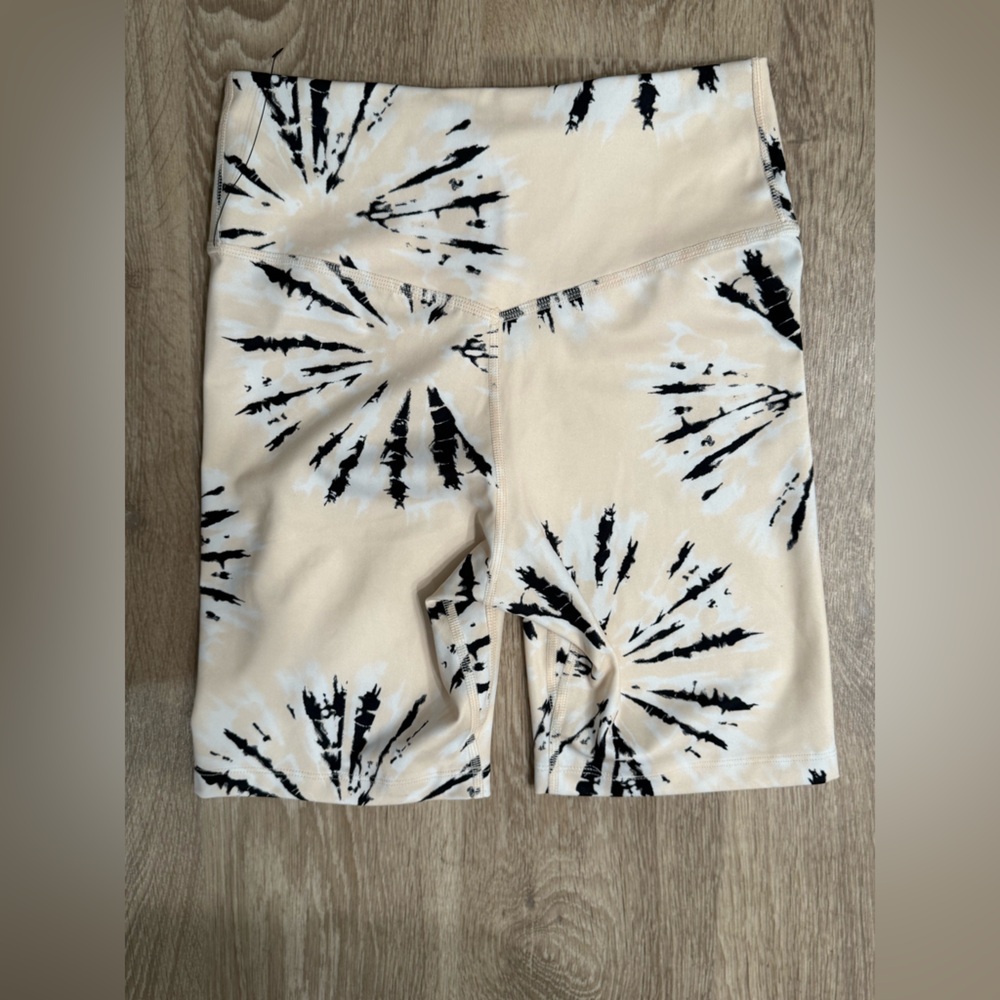 Nike Black and Cream Athletic Shorts